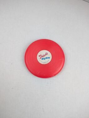 Vintage Frisch’s Big Boy Mini Red Flying Disc Frisbee Advertising Toy
